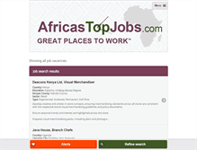 Tablet Screenshot of africastopjobs.com